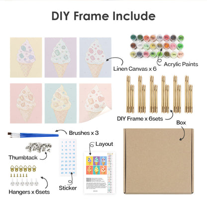 Gem-Studded Soft Serve Cones mini paint by numbers – image 18