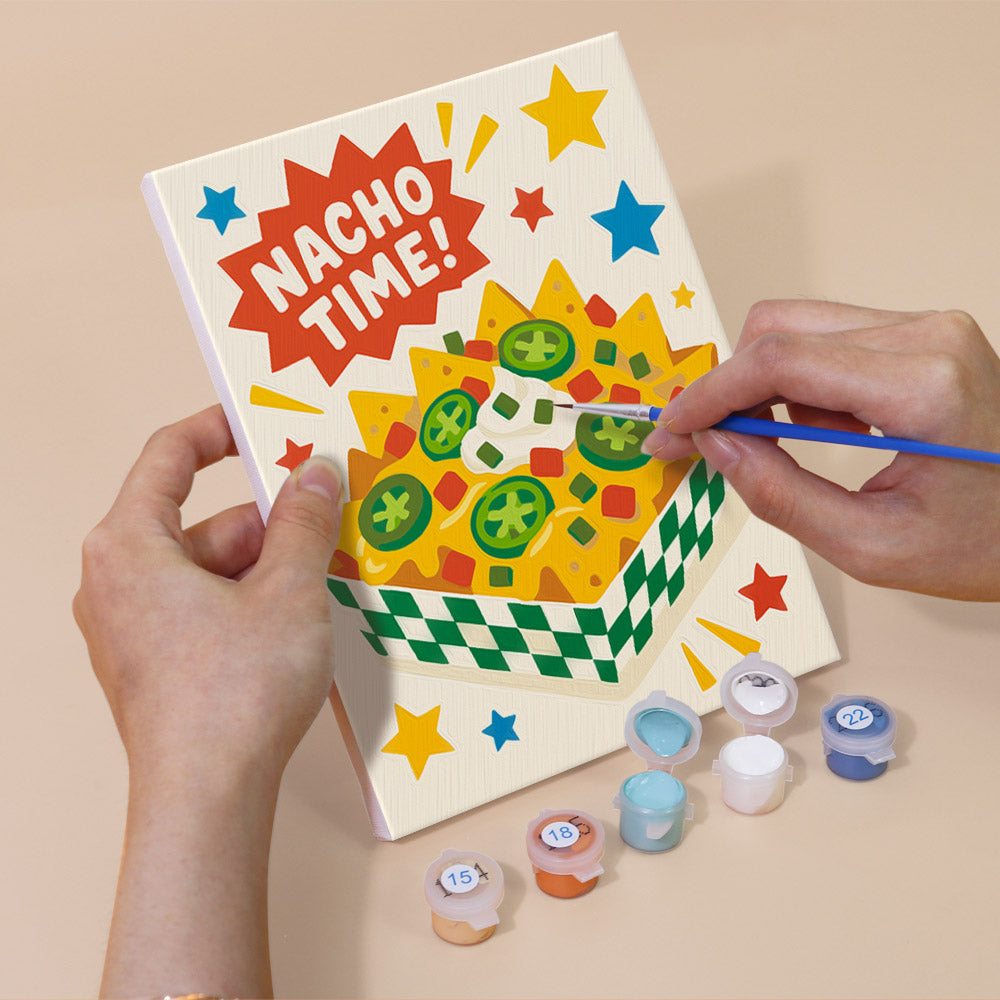 Playful Snack Posters mini paint by numbers – image 5