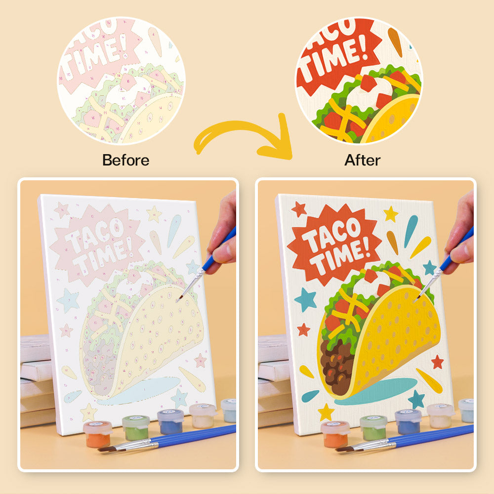 Playful Snack Posters mini paint by numbers – image 10