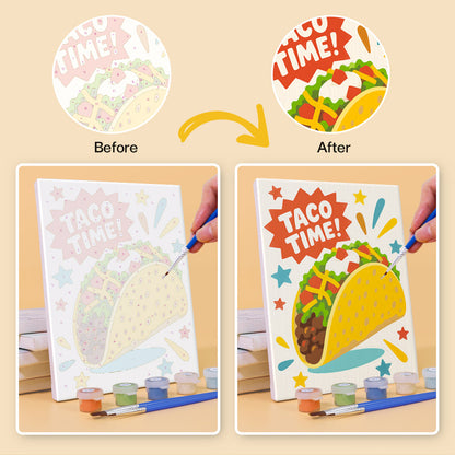 Playful Snack Posters mini paint by numbers – image 10