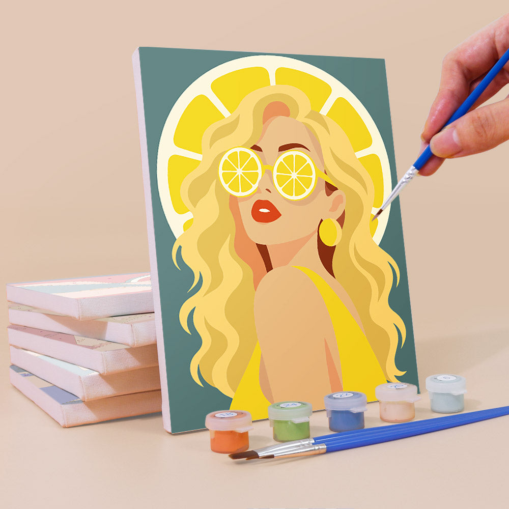 Fruity Sunglasses Portraits mini paint by numbers – image 3