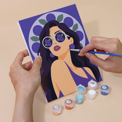 Fruity Sunglasses Portraits mini paint by numbers – image 5