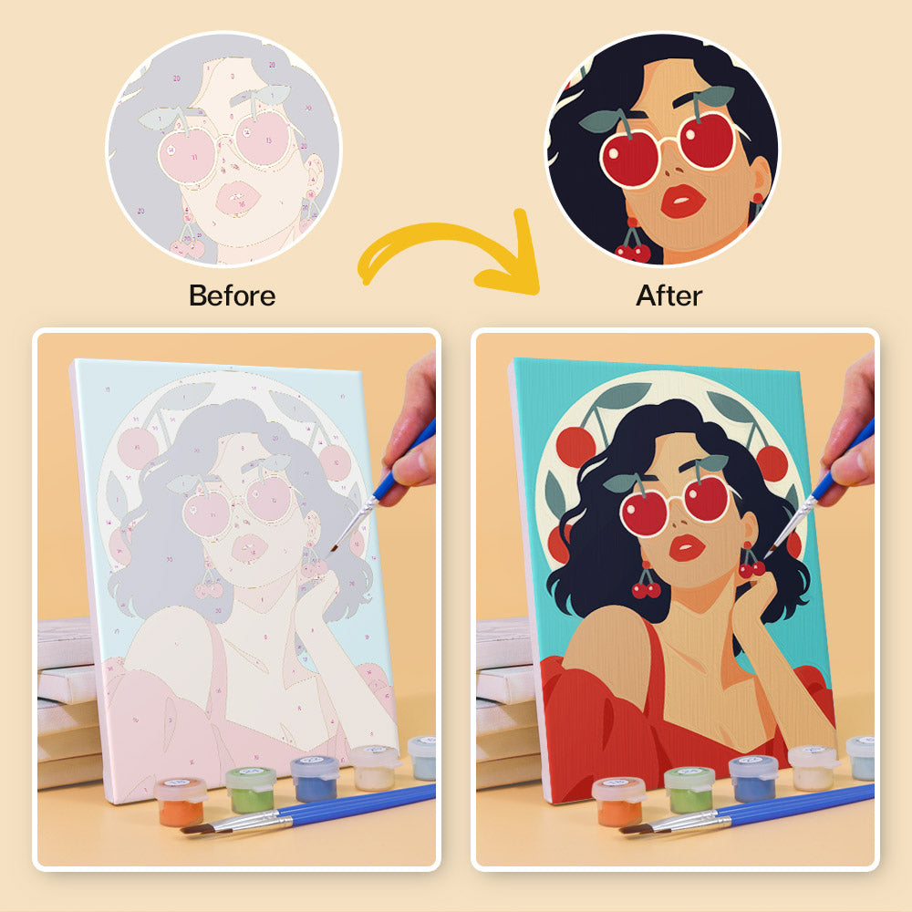 Fruity Sunglasses Portraits mini paint by numbers – image 10