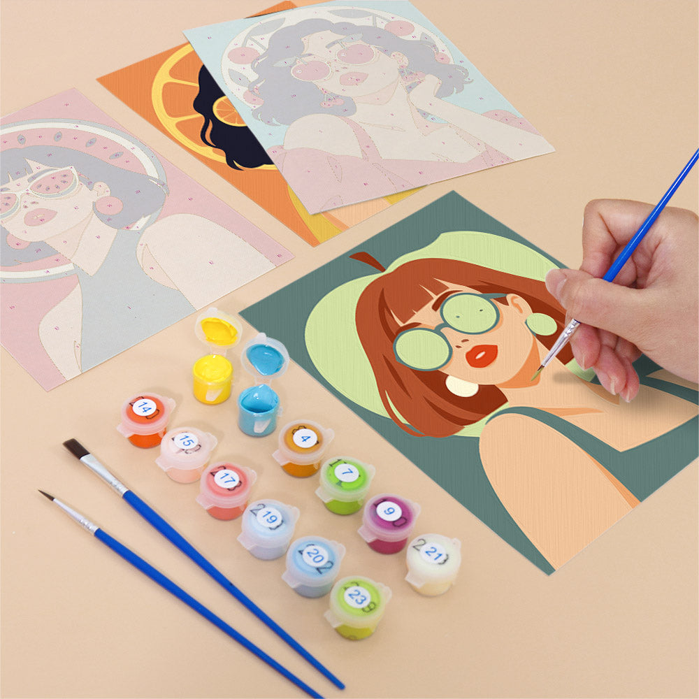Fruity Sunglasses Portraits mini paint by numbers – image 12