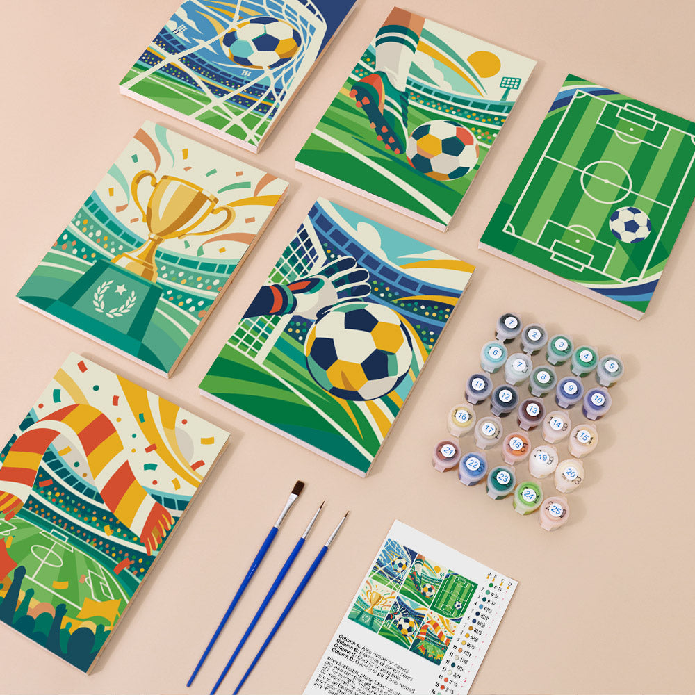 Soccer Celebration mini paint by numbers – image 1