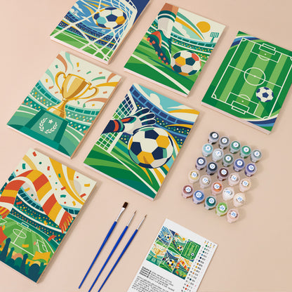 Soccer Celebration mini paint by numbers – image 1