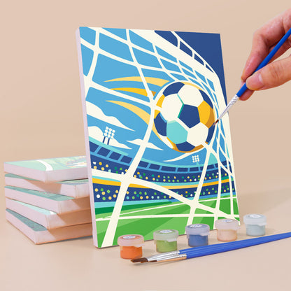 Soccer Celebration mini paint by numbers – image 3