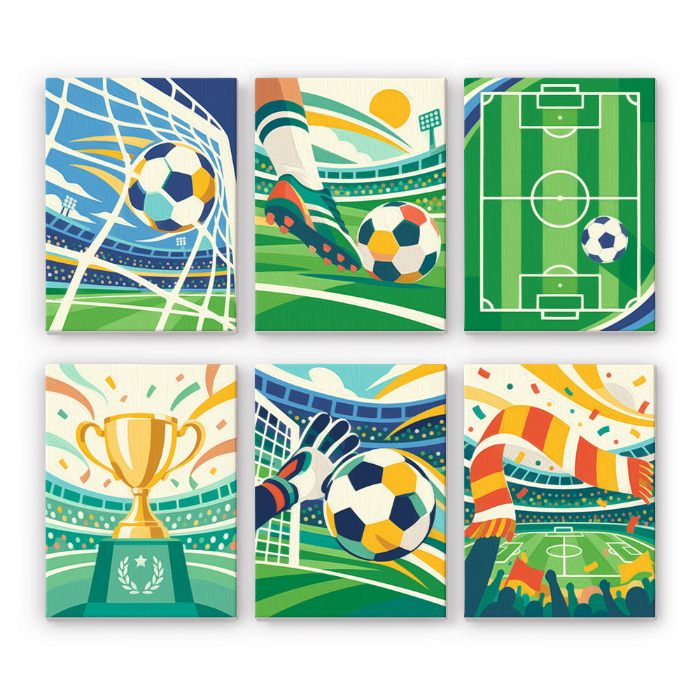 Soccer Celebration mini paint by numbers – image 7