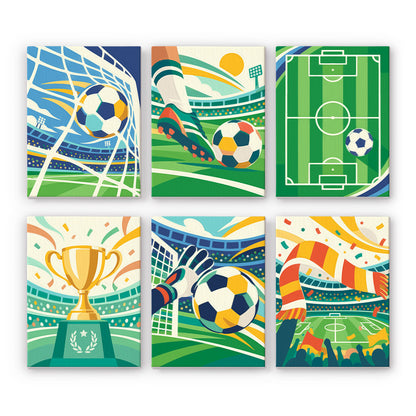 Soccer Celebration mini paint by numbers – image 7
