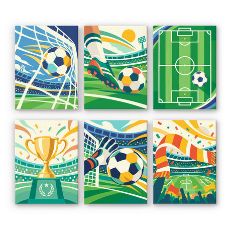 Soccer Celebration mini paint by numbers – image 7