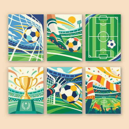 Soccer Celebration mini paint by numbers – image 8