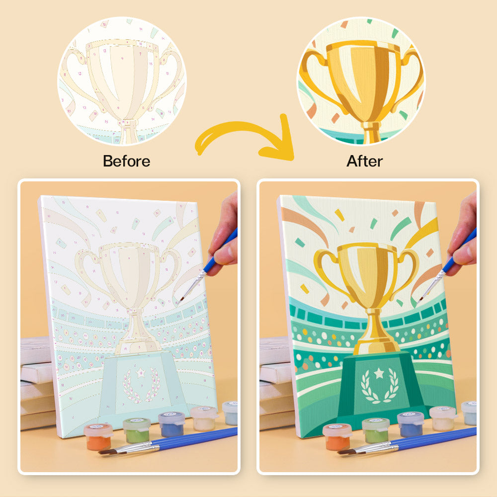 Soccer Celebration mini paint by numbers – image 10