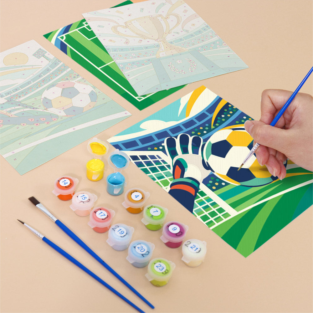Soccer Celebration mini paint by numbers – image 12