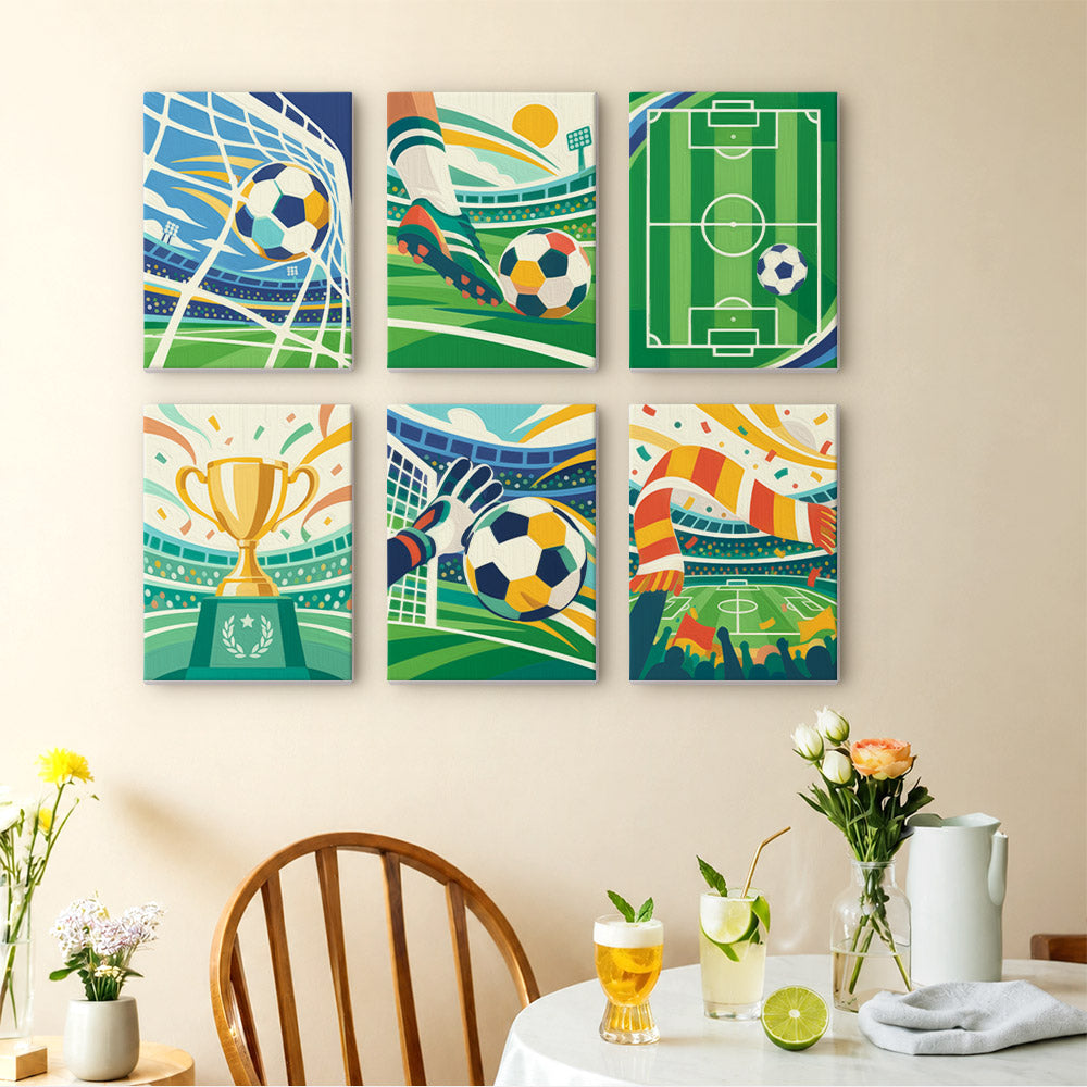 Soccer Celebration mini paint by numbers – image 14