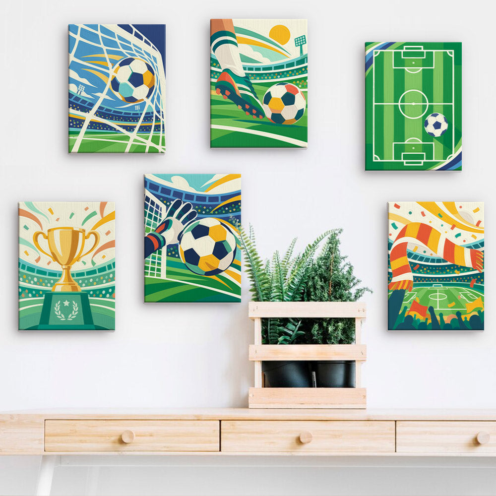 Soccer Celebration mini paint by numbers – image 15
