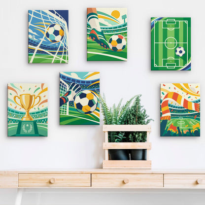 Soccer Celebration mini paint by numbers – image 15