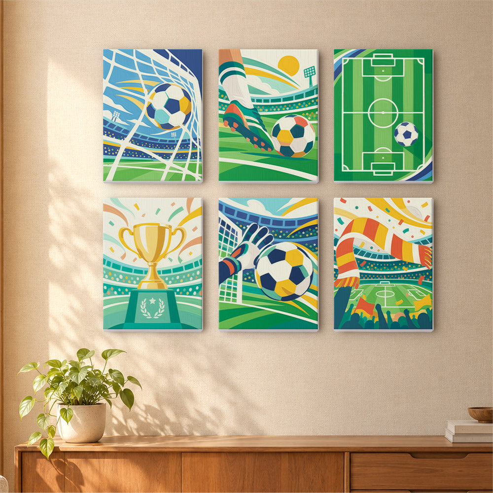 Soccer Celebration mini paint by numbers – image 16