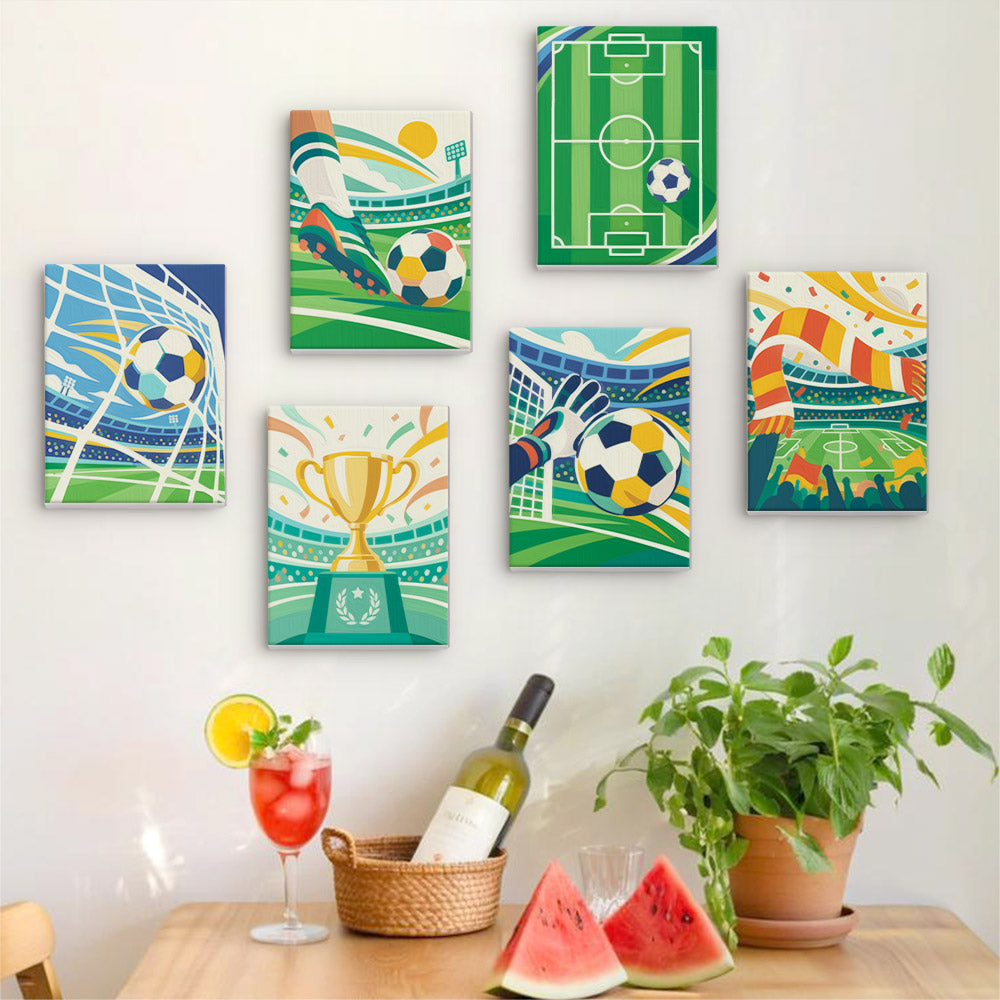 Soccer Celebration mini paint by numbers – image 17
