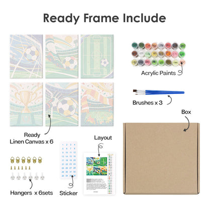 Soccer Celebration mini paint by numbers – image 20