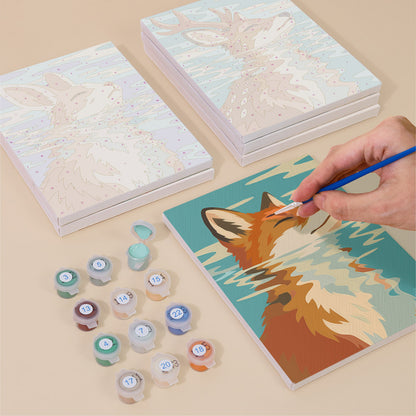 Serene Animal Reflections mini paint by numbers – image 4