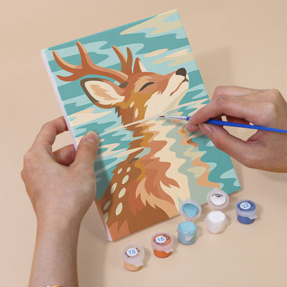 Serene Animal Reflections mini paint by numbers – image 5
