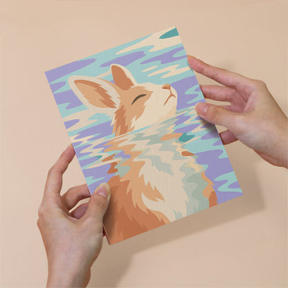 Serene Animal Reflections mini paint by numbers – image 6