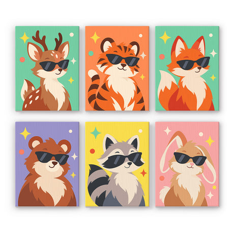 Cool Animal Portraits mini paint by numbers – image 7