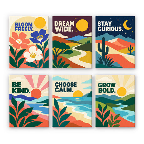 Uplifting Landscape Quotes mini paint by numbers – image 7