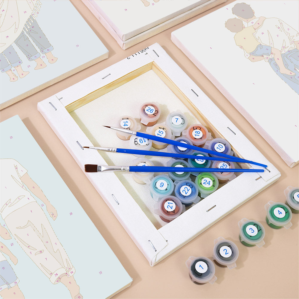 Fathers and Sons mini paint by numbers – image 2
