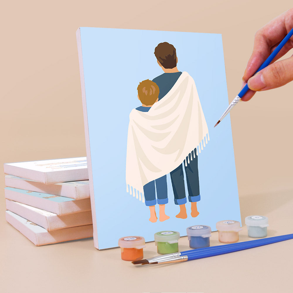 Fathers and Sons mini paint by numbers – image 3