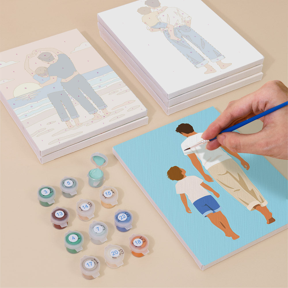 Fathers and Sons mini paint by numbers – image 4