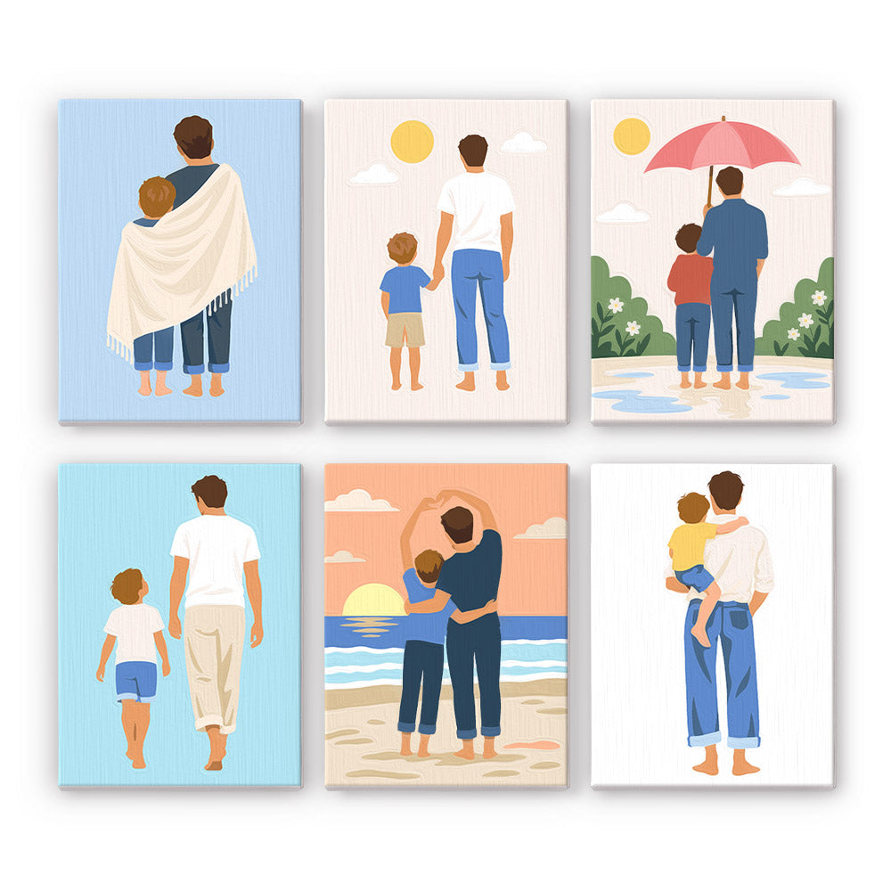 Fathers and Sons mini paint by numbers – image 7