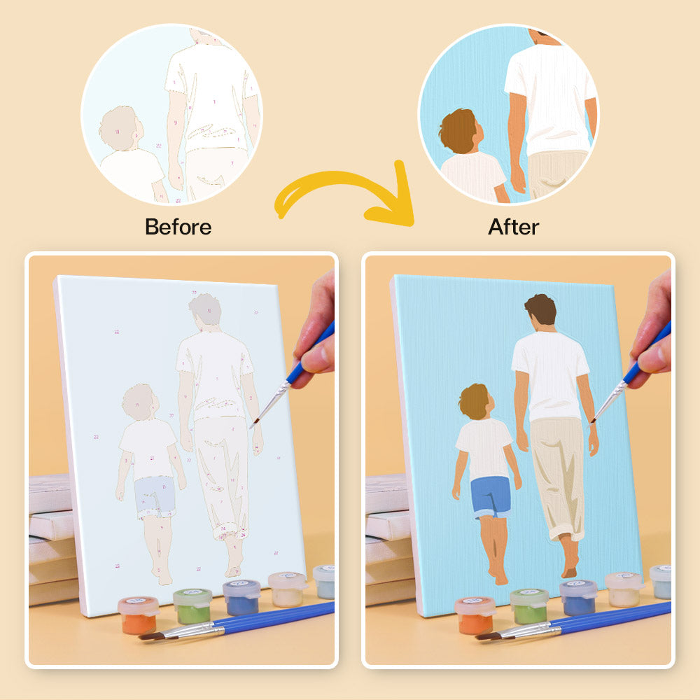 Fathers and Sons mini paint by numbers – image 10
