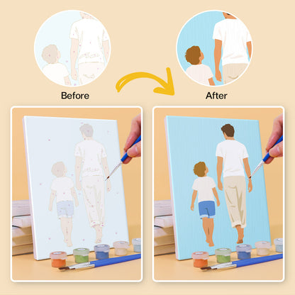 Fathers and Sons mini paint by numbers – image 10