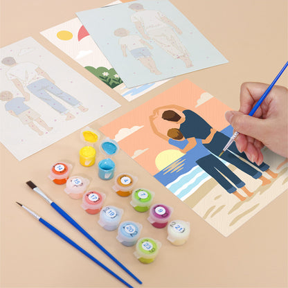 Fathers and Sons mini paint by numbers – image 12