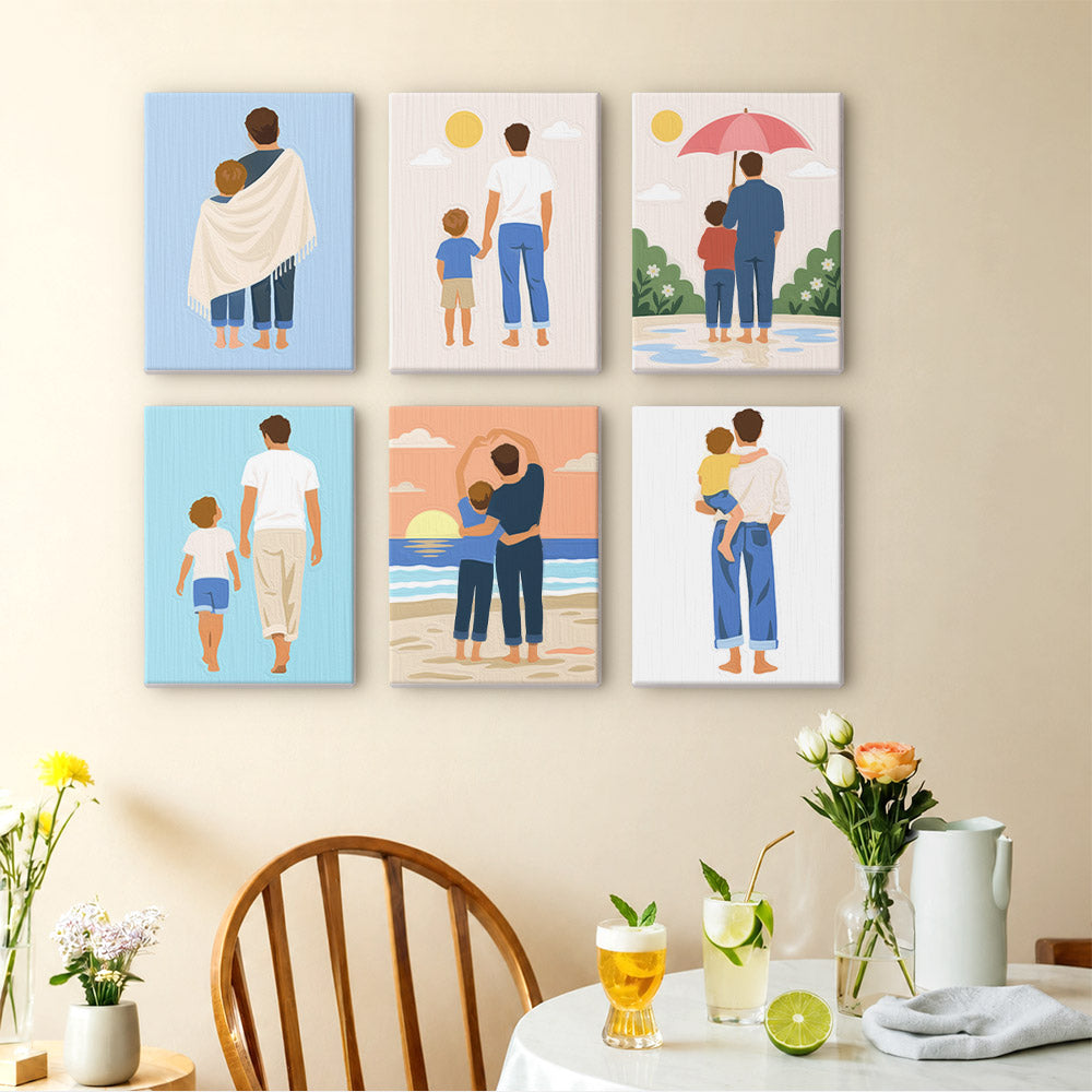 Fathers and Sons mini paint by numbers – image 14