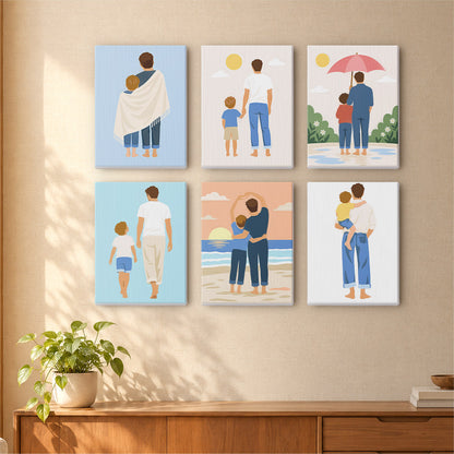 Fathers and Sons mini paint by numbers – image 16
