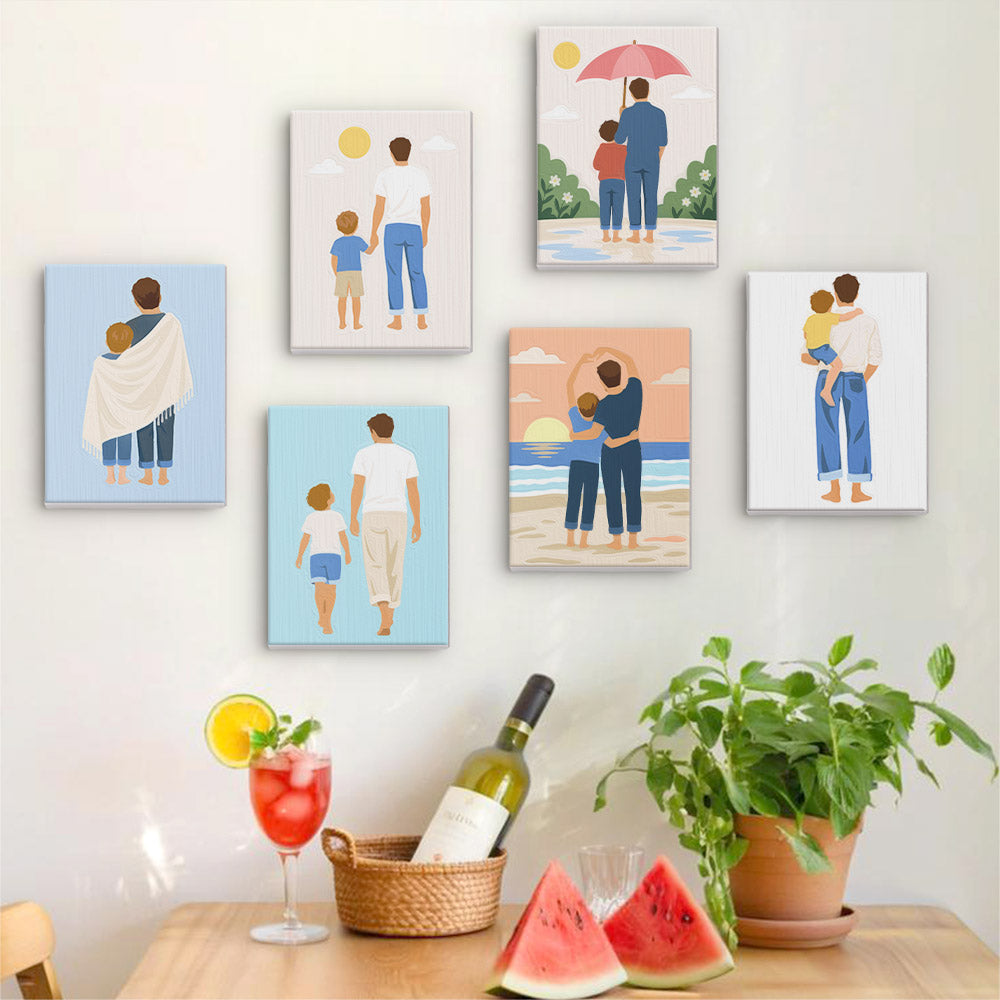 Fathers and Sons mini paint by numbers – image 17