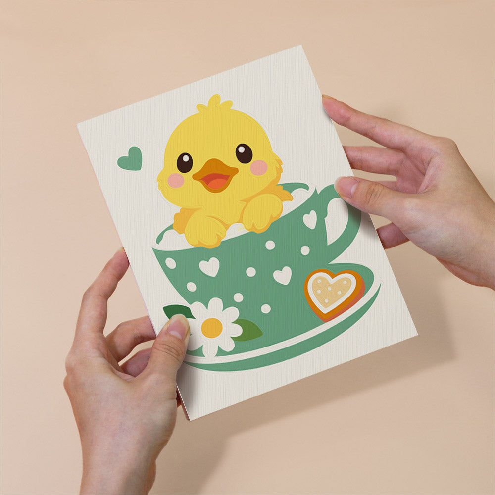 Cute Teacup Animals mini paint by numbers – image 6