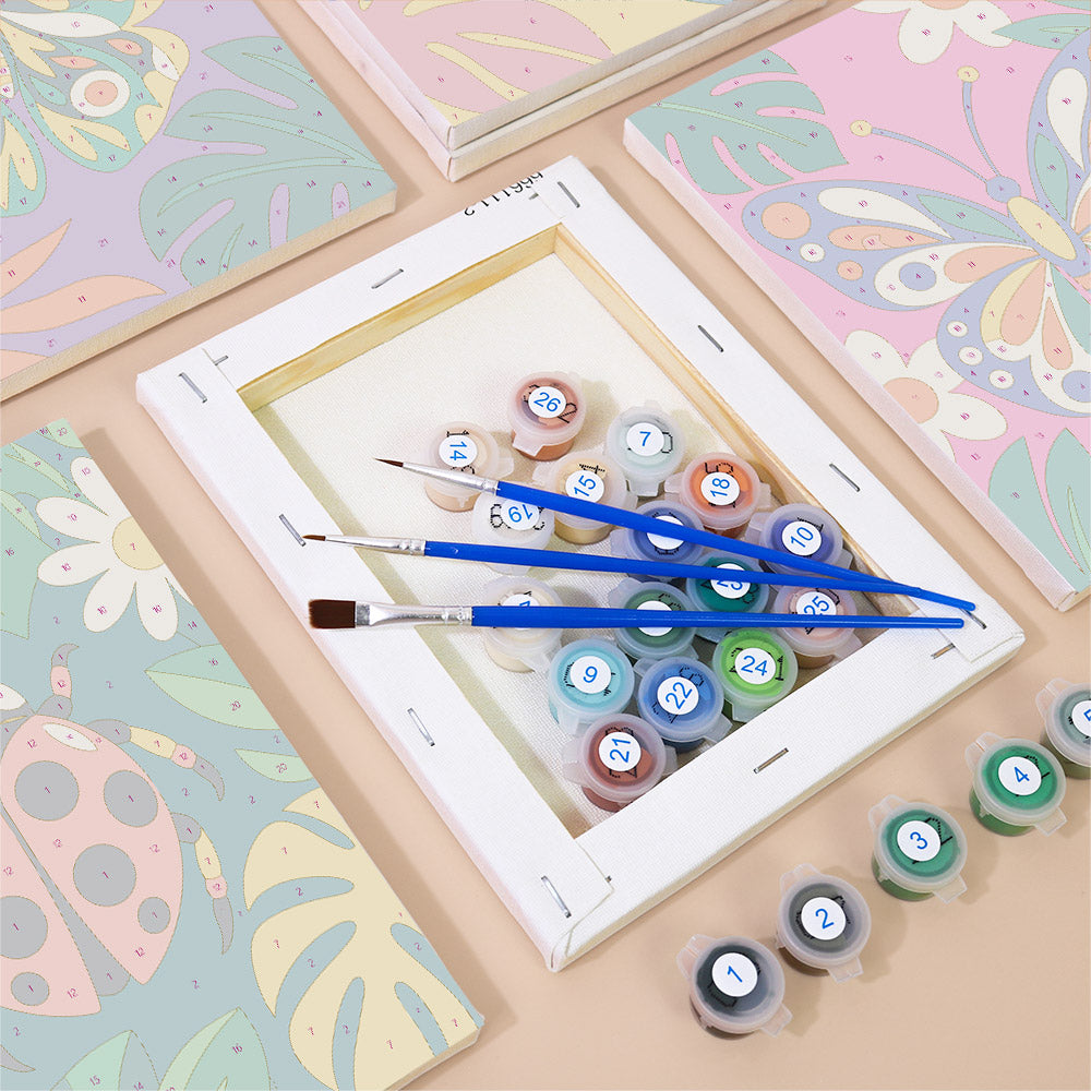 Vivid Tropical Insects mini paint by numbers – image 2