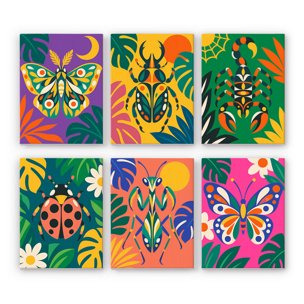 Vivid Tropical Insects mini paint by numbers – image 7