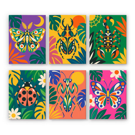 Vivid Tropical Insects mini paint by numbers – image 7