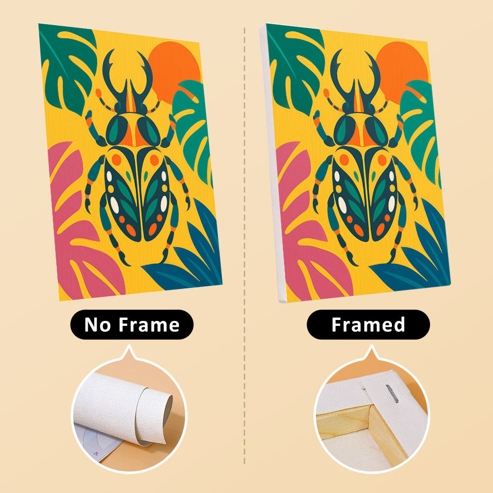 Vivid Tropical Insects mini paint by numbers – image 13
