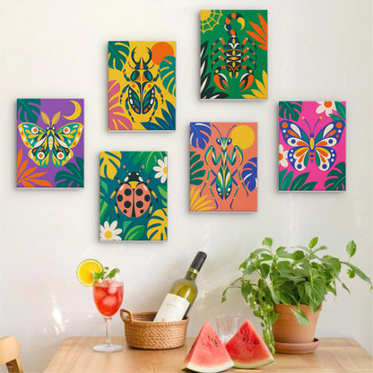 Vivid Tropical Insects mini paint by numbers – image 17
