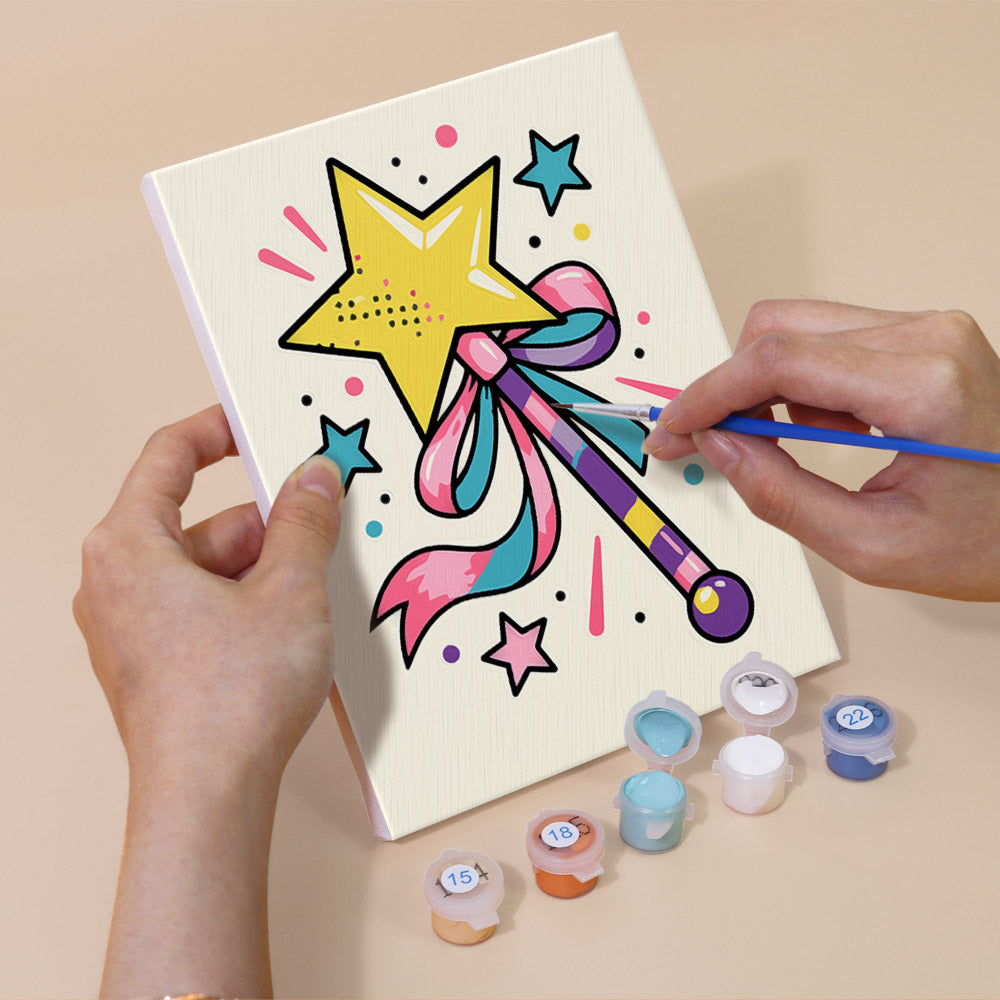 Heart Shades and Roller Skates mini paint by numbers – image 5