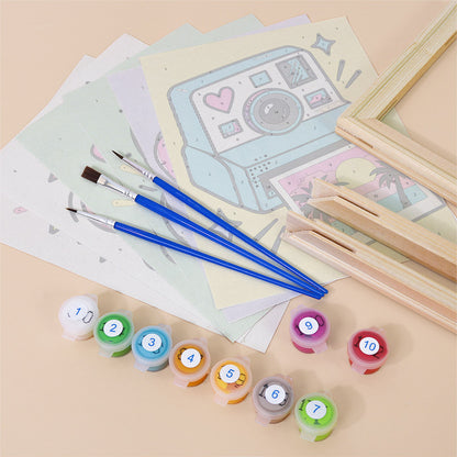 Heart Shades and Roller Skates mini paint by numbers – image 11