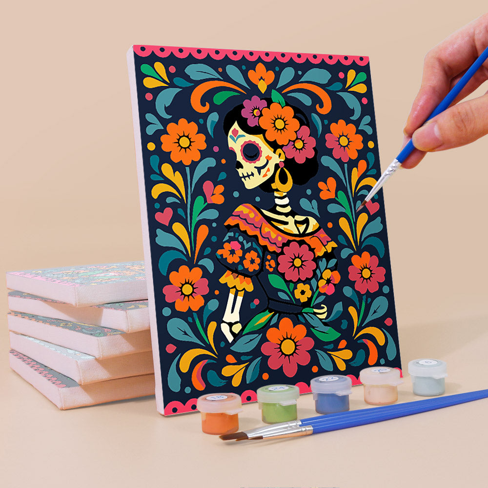 Mexican Folk Art Fiesta mini paint by numbers – image 3
