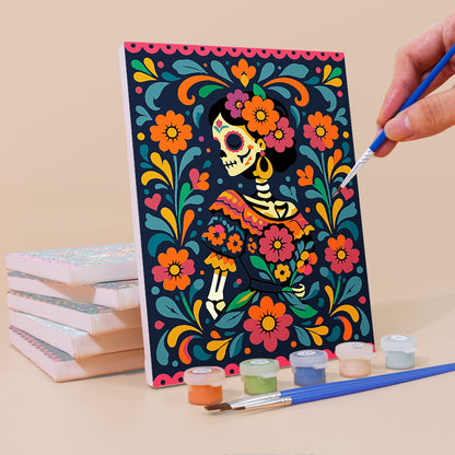 Mexican Folk Art Fiesta mini paint by numbers – image 3