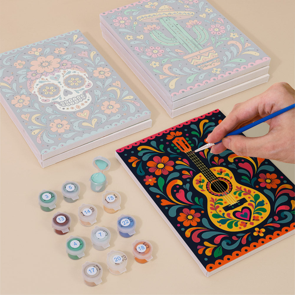 Mexican Folk Art Fiesta mini paint by numbers – image 4