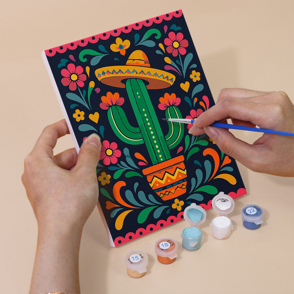 Mexican Folk Art Fiesta mini paint by numbers – image 5